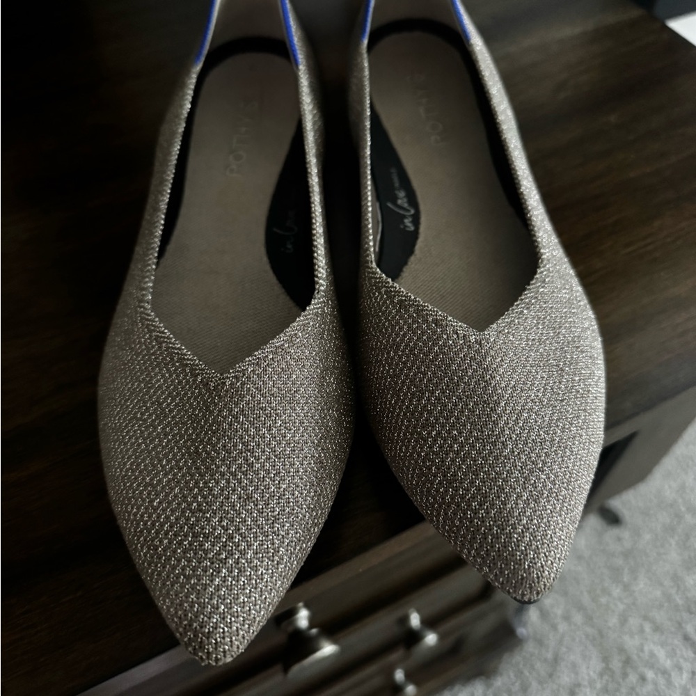 Rothy's Shimmering Gold Women's Flats